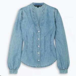 Veronica Beard Sedona Denim Blouse size 0